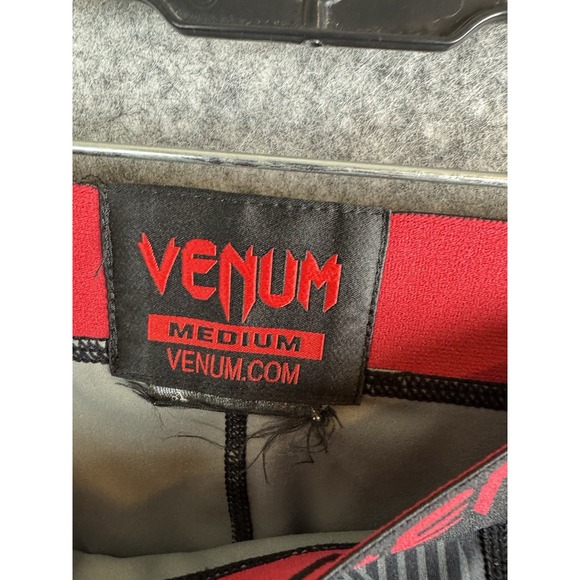 Venum MMA Pants Mens Medium Black Compression Boxing Fight Team Spats Ufc Train - Picture 6 of 6